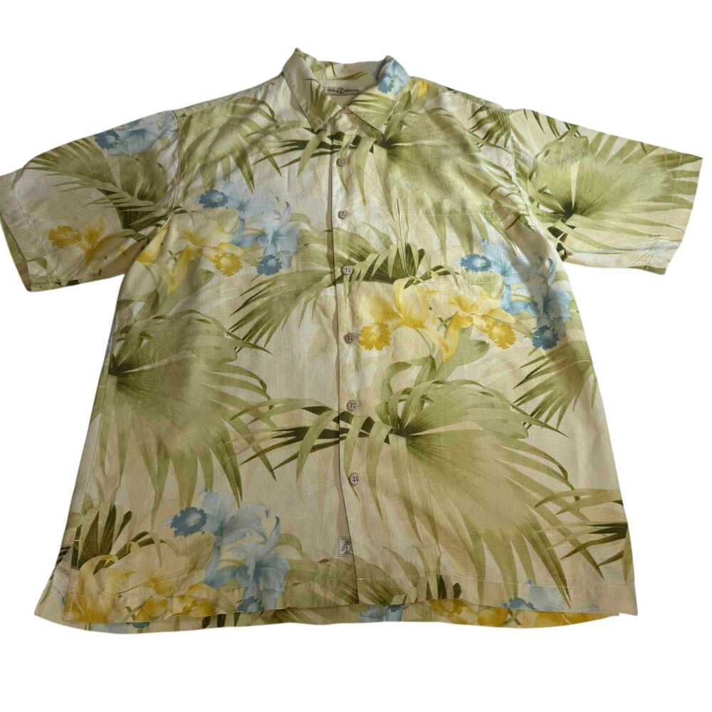 Vintage Tommy Bahama 100% Silk Hawaiian Aloha Shirt Men’s Small Tropical Floral